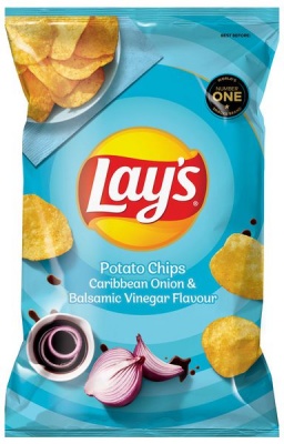 Lays Potato Chips Caribbean Onion Balsamic Vinegar 14x200g