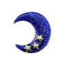 Crystal Geometry Brooch Pins For Women Moon Photo