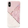 Funki Fish Geometric Marble Phone Case for iPhone XR - Pink. Blue & Gold Photo