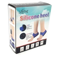 BUFFTEE Silicone Heel Cover Anti Heel Pain Heel Support Black