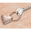 Troika Keyring Heart ROSY HEART Rose Gold Colour with Swarovski Crystals