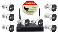 IMOU 8 Channel 1080P Wi Fi Camera Kit 1TB HDD Securi Prod Warning Sign
