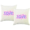PepperSt - Scatter Cushion Cover Set - Love with Flowers Photo