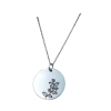 Stainless Steel December Birth Flower Necklace Jewellery - Snow Drop Photo