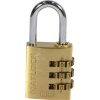 Matlock 30Mm Brass Combination Padlock Pk 4 Photo