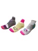 Kids Slipper Socks with Non-Slip Grip Pads - Assorted 3 Pack - UK 2 Photo