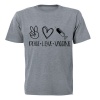 Peace. Love. Vaccine - Adults - T-Shirt Photo