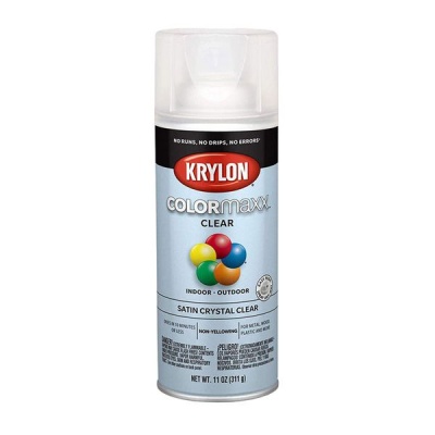 Photo of Krylon Colormaxx Paint Primer Satin Crystal Clear 340ml