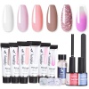 Styleberry Polygel Nail Extension Kit with Tips - Shades of Pink Photo