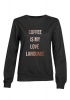 Love Sparkles Love & Sparkles Coffee is my Love Language Ladies pullover sweater Photo