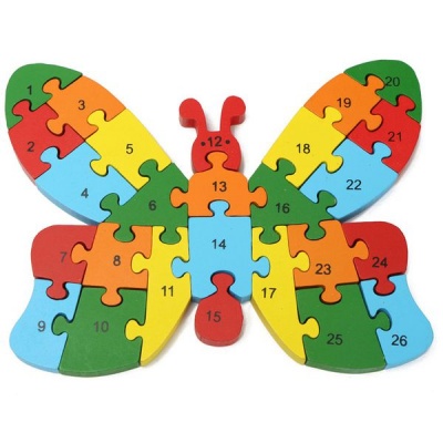Photo of Butterfly Colourful Wooden Puzzle 26 Piece