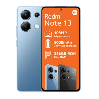 Xiaomi Redmi Note 13 4G 256GB Blue Cellphone