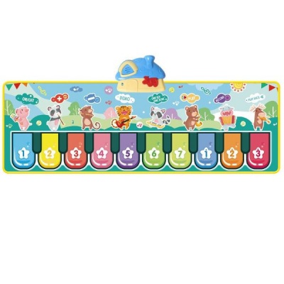 Cute Animal Piano Organ Musical Toy Play Mat For Children Toddlers