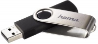 Hama Rotate USB 20 Flash Drive 8GB 10MBs BlackSilver