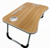All-purpose Foldable Table Laptop Desk Bed Tray With Tablet Slot Photo