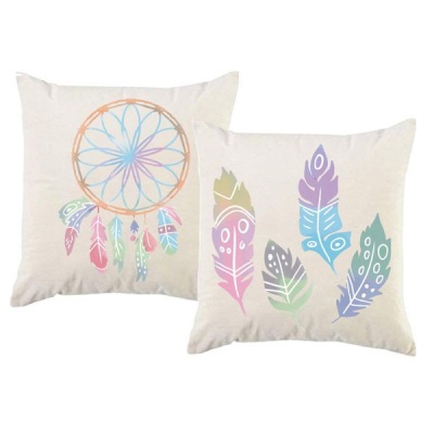 Photo of PepperSt – Scatter Cushion Cover Set – Dream Catcher/Feathers