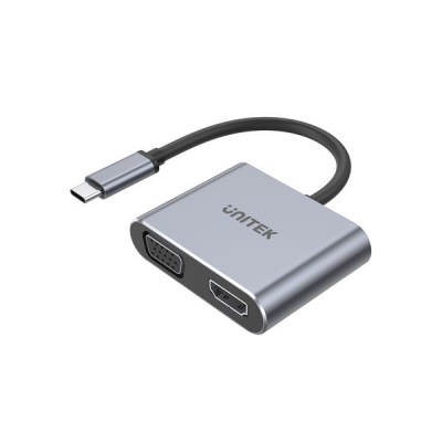 Unitek 4K 60Hz USB C to HDMI 20 and VGA Adapter with MST Dual Monitor