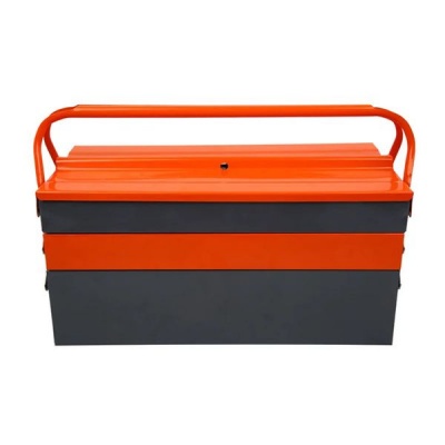 Portable Cantilever Toolbox Painting Finish Folding Tool Storage Box