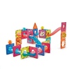 BrIQs - DIY STEM Magnetic Tile Marble Run - 72 Piece Photo
