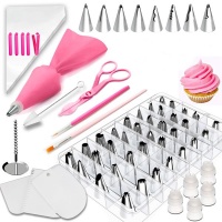 83 1 Silicone Piping Bag and Stainless Steel Nozzles for Cake Decorating