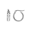 Steel My Heart 18mm Crystal Hoop Earring Photo