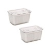Set of 2 Vegetable Fruit Drain Refrigerator Storage Containers Photo