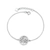 925 Silver Tree Of Life Bracelet Adjustable Photo