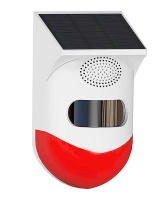 WIFI Pet Friendly PIR Outdoor Solar Light Siren Alarm Remote Control