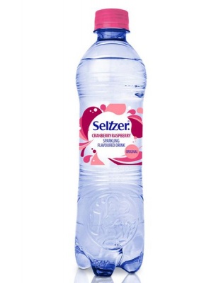 Photo of Seltzer Cranberry Raspberry Sparkling Water 500ml - 6 Pack