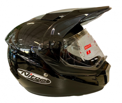 Photo of Nitro Helmets Nitro MX450 Gloss Black Helmet