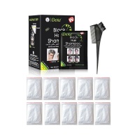 DEXE Black Hair Shampoo 10 Sachets 10 Pairs Gloves Comb