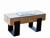 1green Modern wood/black 1.5L Ethanol Fireplace Photo