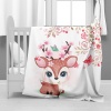 Print with Passion Baby Deer Minky Blanket Photo