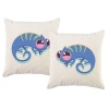 PepperSt – Scatter Cushion Cover Set – Cute Cartoon Gecko Photo