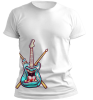 PepperSt Men's White T-Shirt - Enchanted Guitar Photo