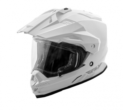 Photo of Fly Racing Fly Trekker Solid White Helmet