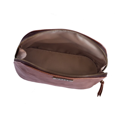 Photo of Mally Leather Bags Mally Bags Ladies Makeup Bag in Brown