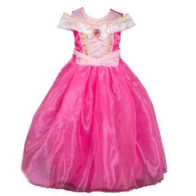 Photo of Kid's Pink Off-The-Shoulder Pink Princess Dress