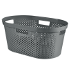 Curver By Keter Infinity Laundry Basket With Dots - Dark Grey Photo