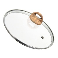 Tempered Glass Lid with Heat Resistant Handle Lid for Frying Pan Pots 32cm