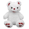 BUFFTEE 30cm Happy Valentines Day Small Teddy Bear With Zip - Polar Hearts Photo