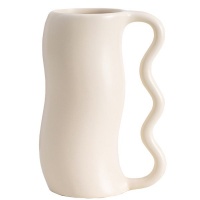 MamaMia Modern Style Vase Wave Handle