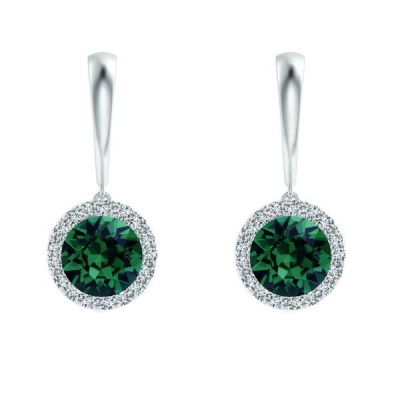 Photo of Civetta Spark Helena earring - Swarovski Emerald Crystal