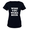 Wish You Were Beer - St. Patricks Day - Ladies - T-Shirt - Black Photo