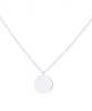 Unexpected Box 14 mm Sterling Silver Plain Round Plate necklace Photo