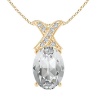 Civetta Spark XO Pendant- with Swarovski Clear Crystal Gold Photo