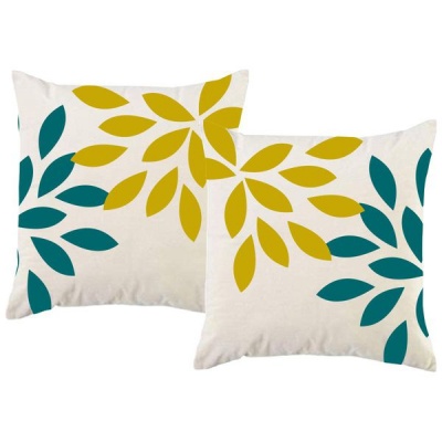 Photo of PepperSt – Scatter Cushion Cover Set – Leaf Pattern