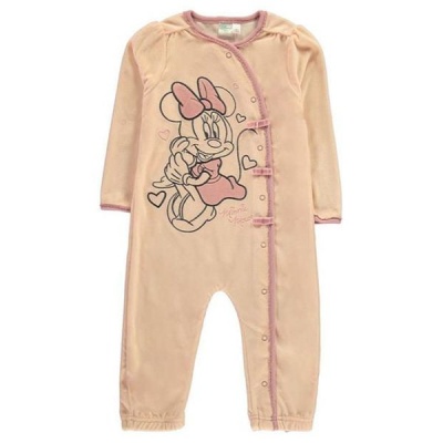 Photo of Character Girls Velvet Sleepsuit - Minnie Mouse [Parallel Import]