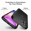 NXTech iPhone 12 Pro Max Slim Fit Shockproof Red Accent Case Photo