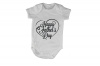 BuyAbility Happy Father's Day - Heart - Short Sleeve - Baby Grow Photo